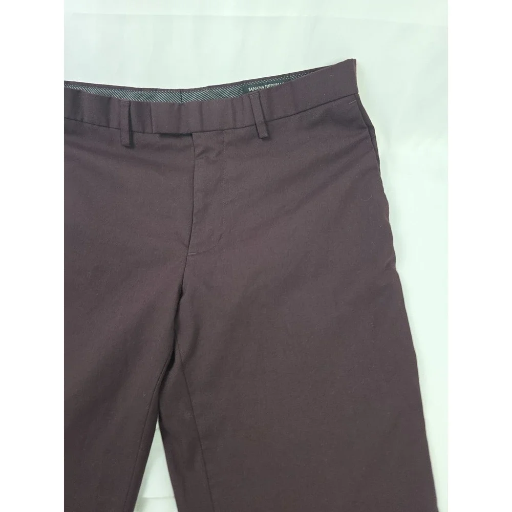Banana Republic Pants Dress Pants Mens 31x29 Maroon Extra Slim Stretch Act:31x29